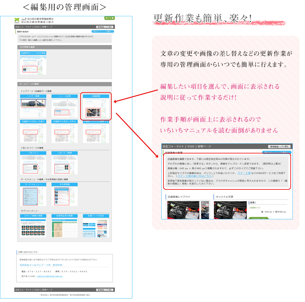 管理機能について
