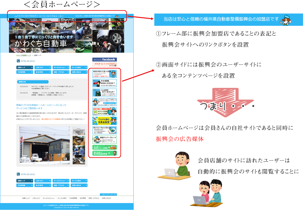 会員ホームページ